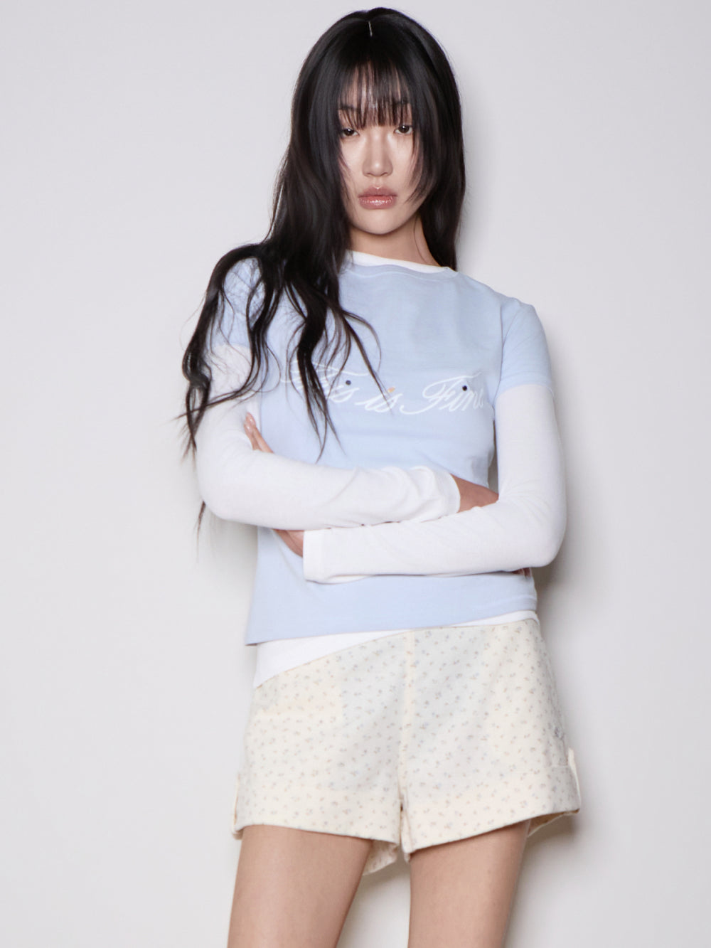 Cropped Signature Tee