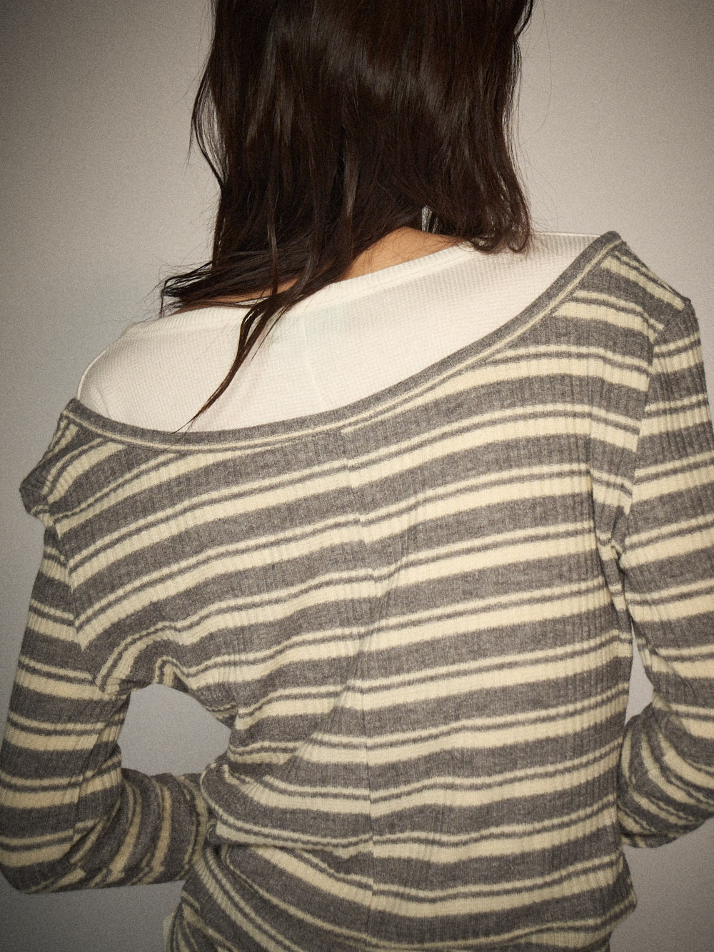 Slim Henley Neck Waffle Tee