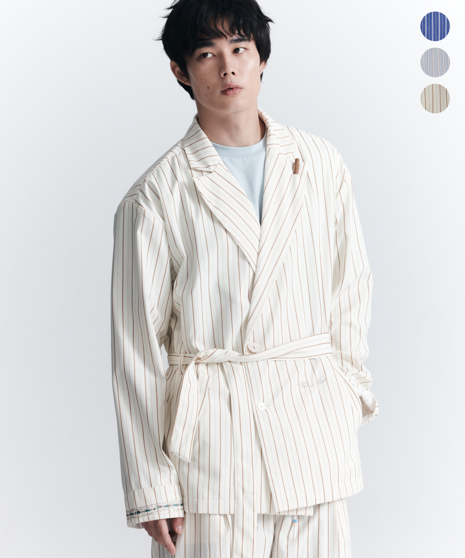 Belted Pajama Double Jacket