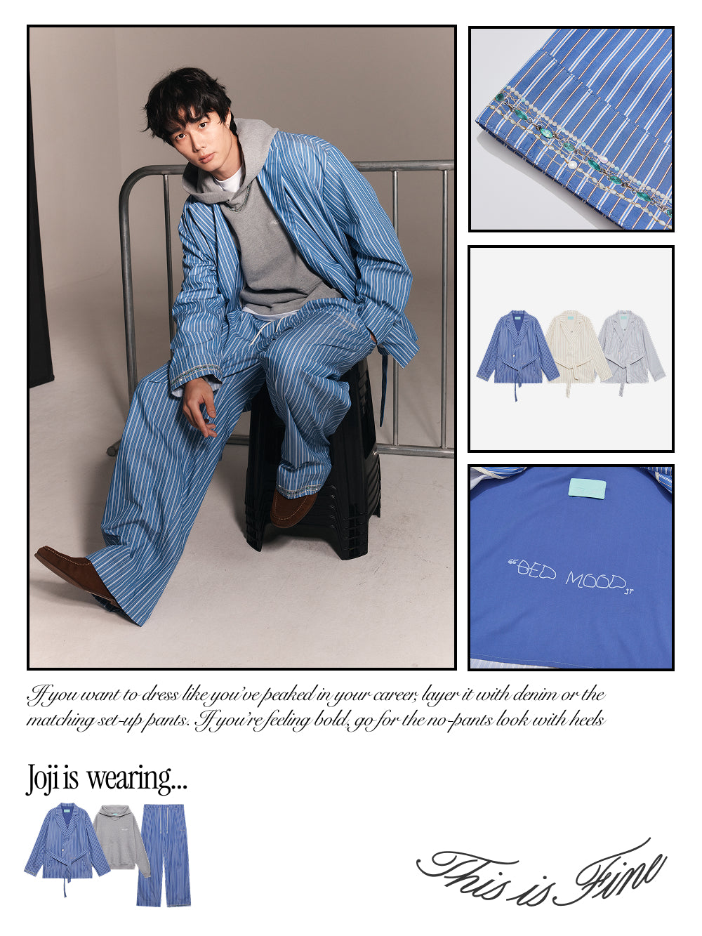 Belted Pajama Double Jacket