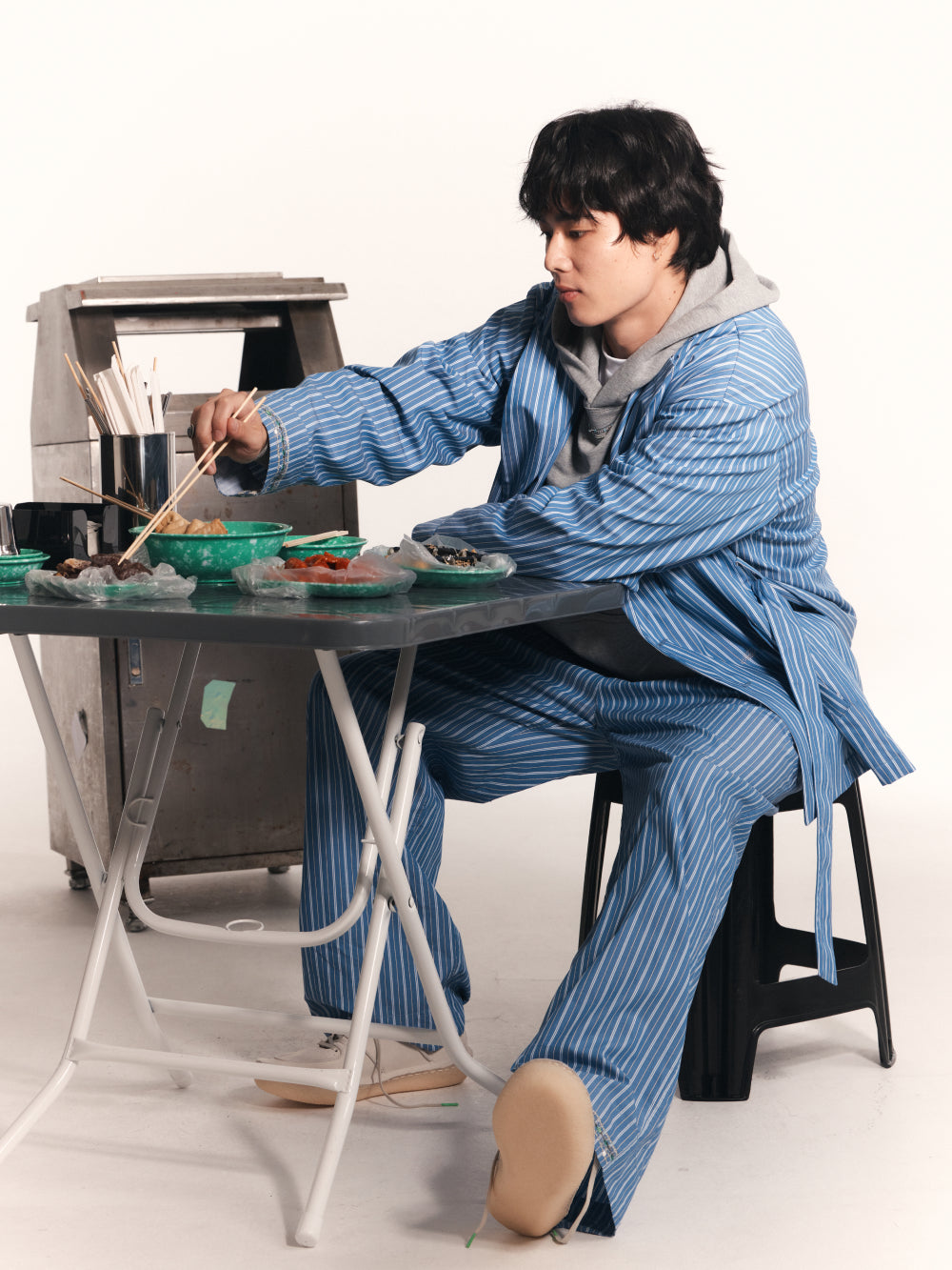 Belted Pajama Double Jacket