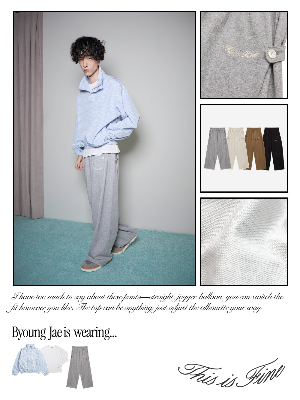 Button Sweatpants