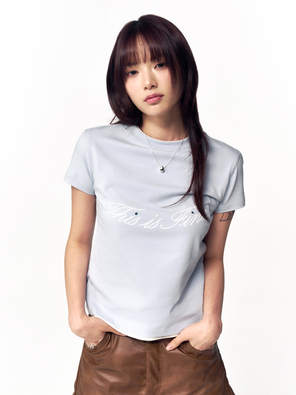 Cropped Signature Tee