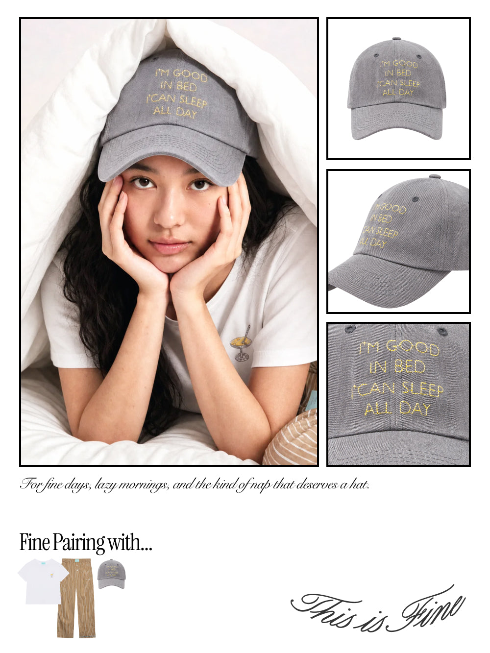 Can Sleep All Day Cap