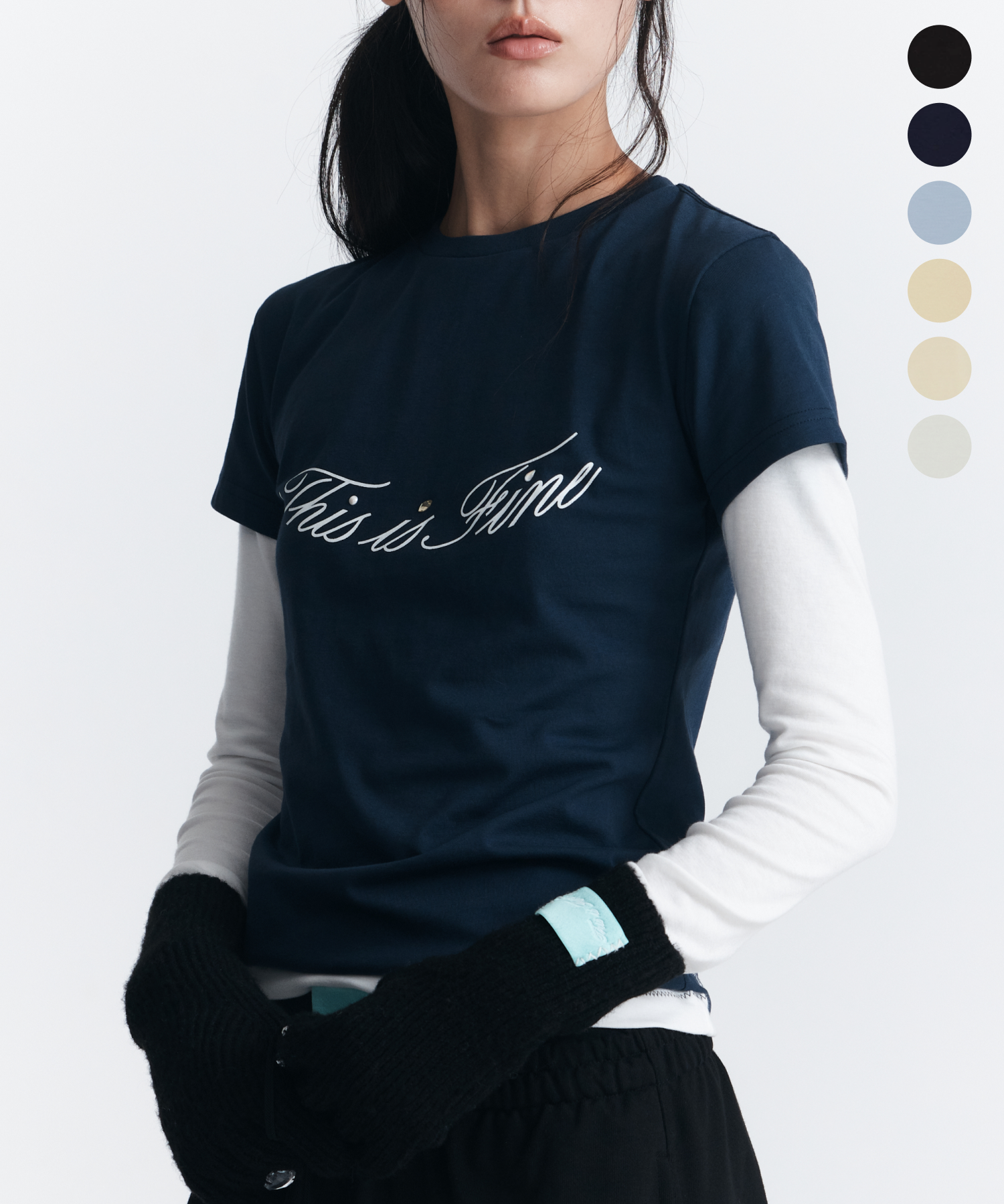 Cropped Signature Tee