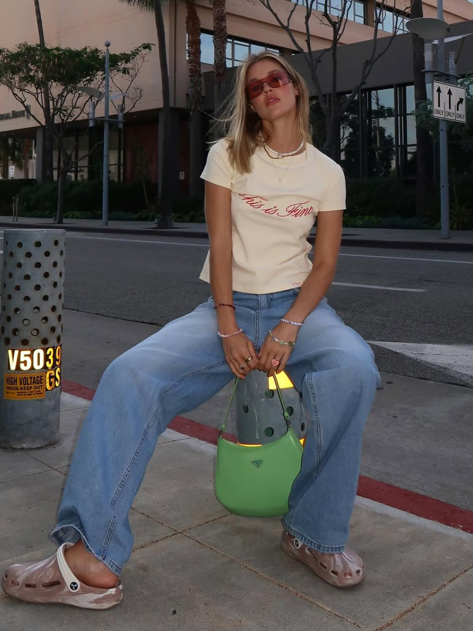 Cropped Signature Tee