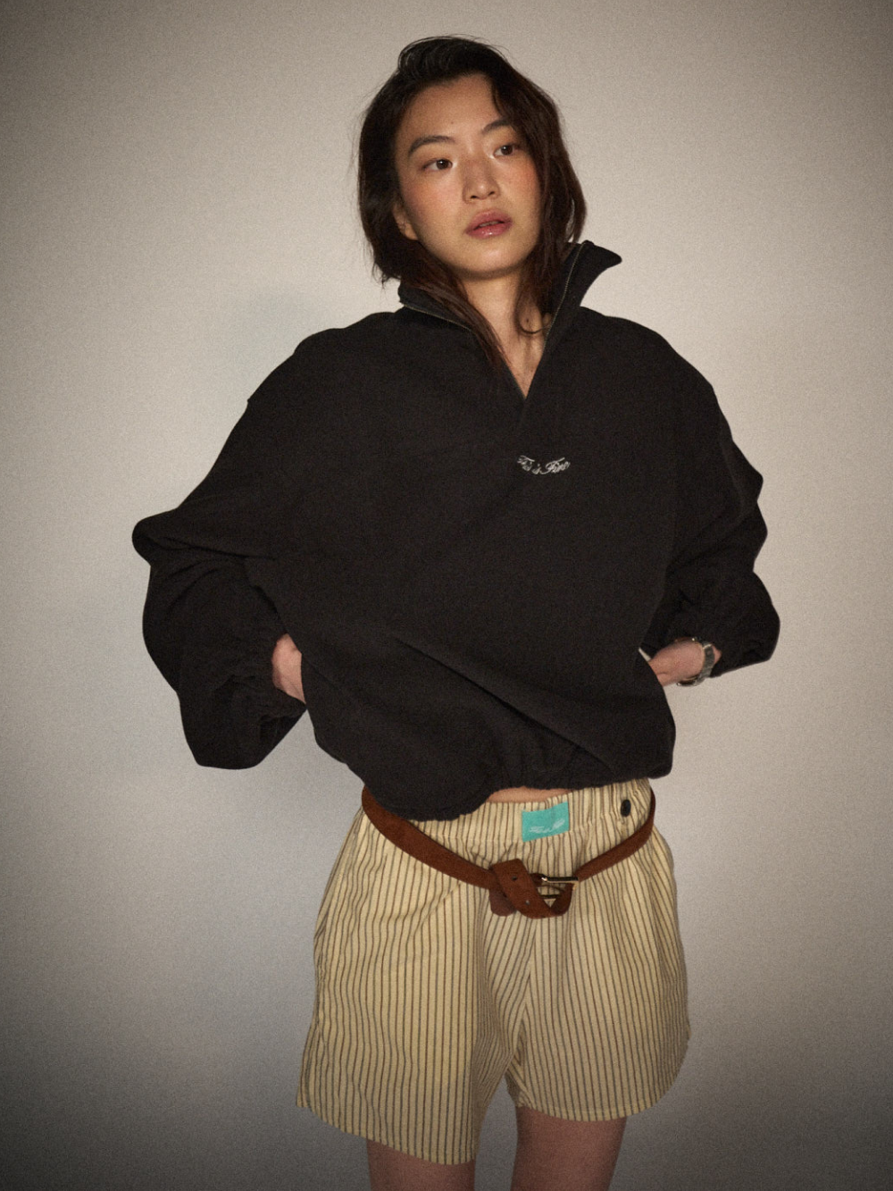 Quarter-Zip Balloon Pullover Fleece