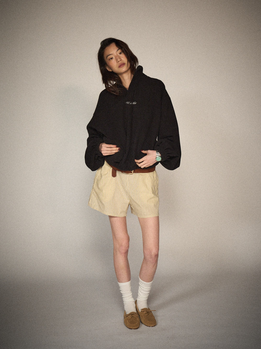 Quarter-Zip Balloon Pullover Fleece