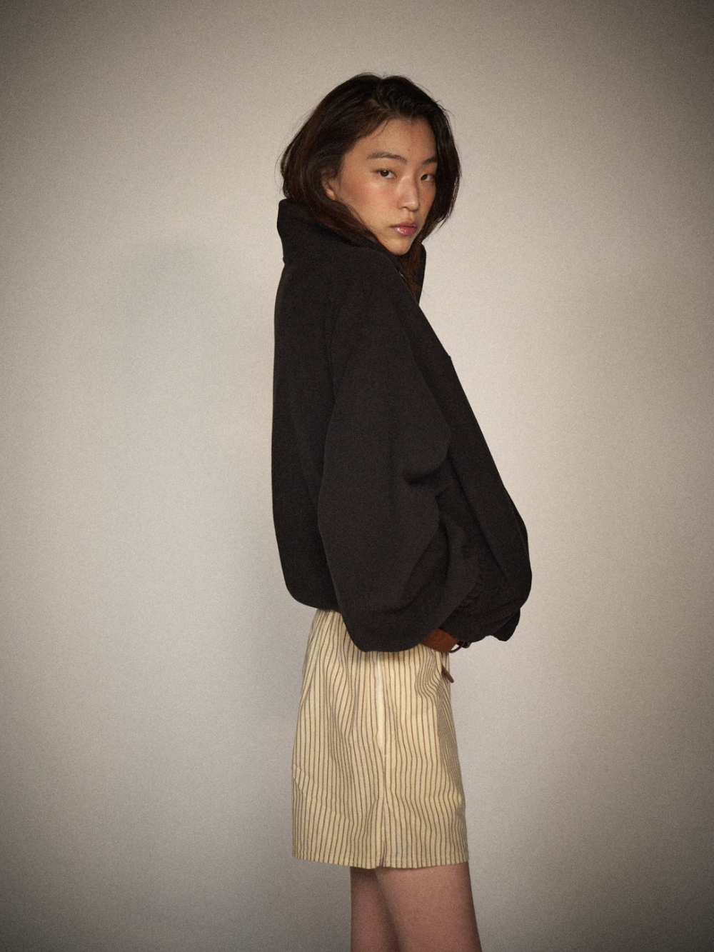 Quarter-Zip Balloon Pullover Fleece
