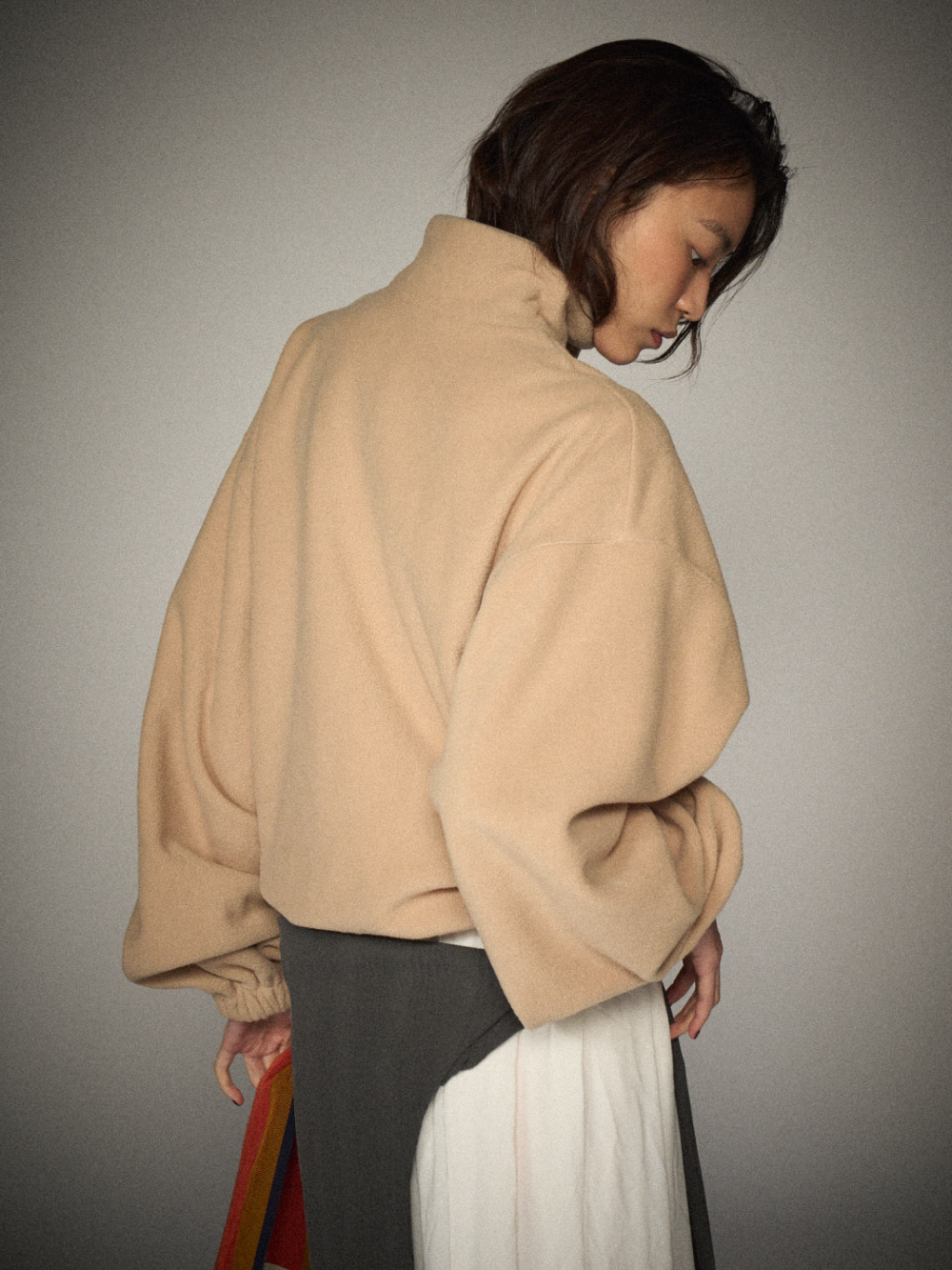 Quarter-Zip Balloon Pullover Fleece