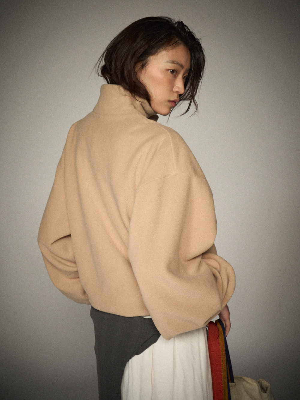 Quarter-Zip Balloon Pullover Fleece