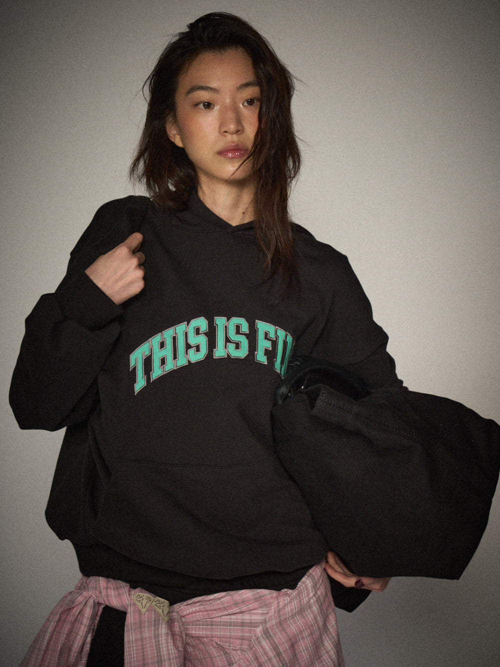 THIS IS FINE Applique Hoodie