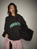 THIS IS FINE Applique Hoodie