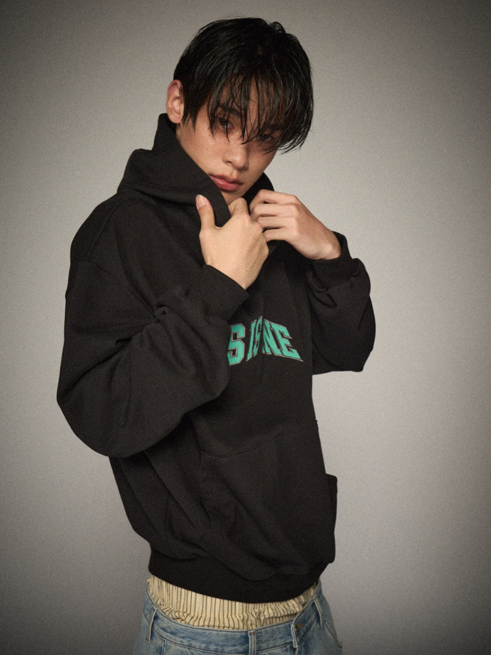THIS IS FINE Applique Hoodie