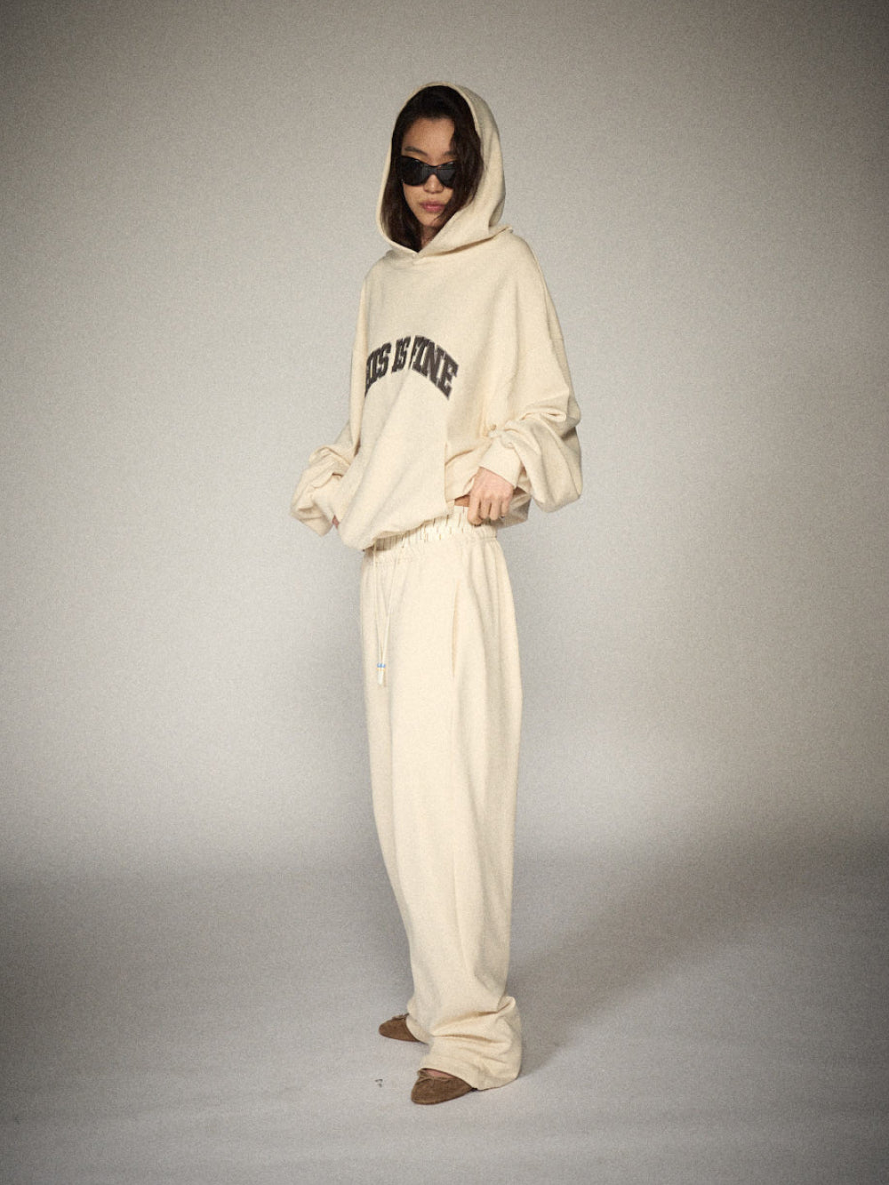 THIS IS FINE Applique Hoodie
