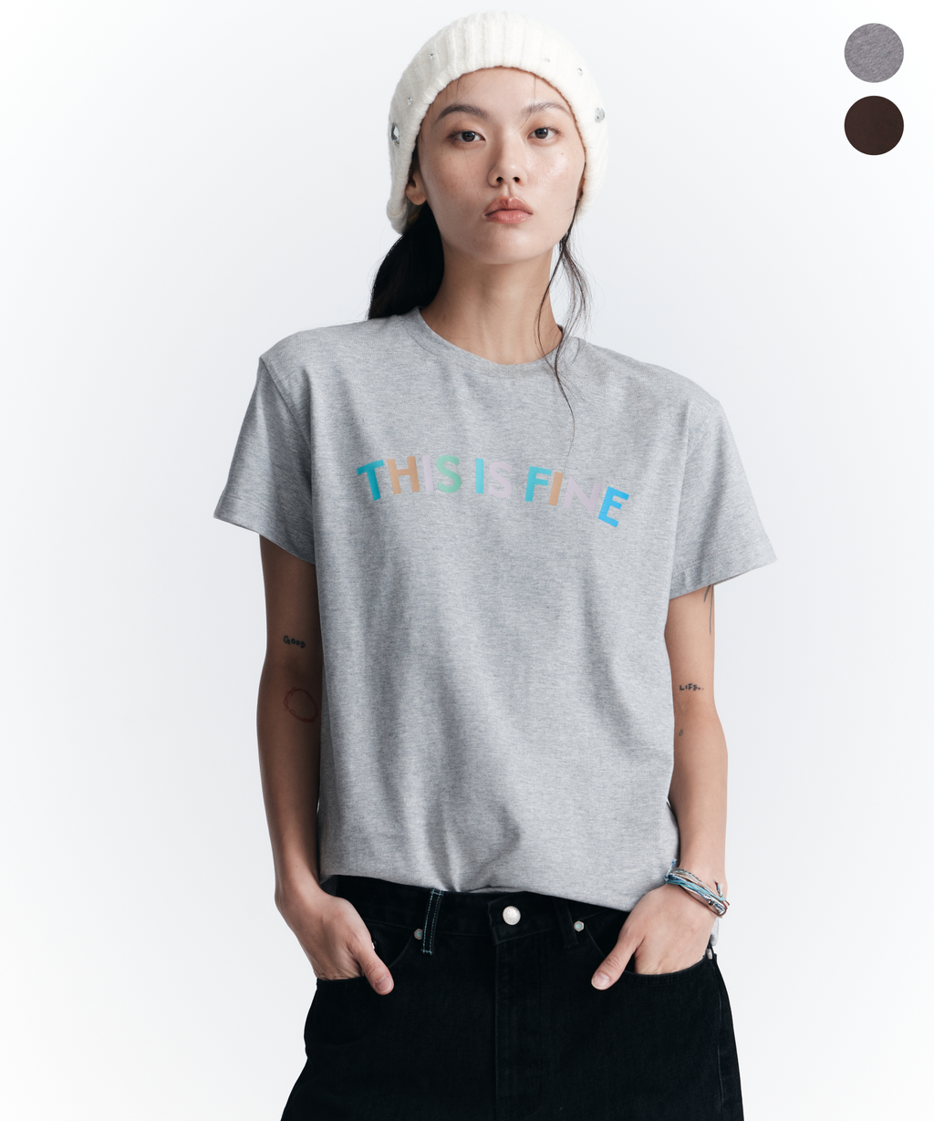 マルチカラー ロゴTシャツ
