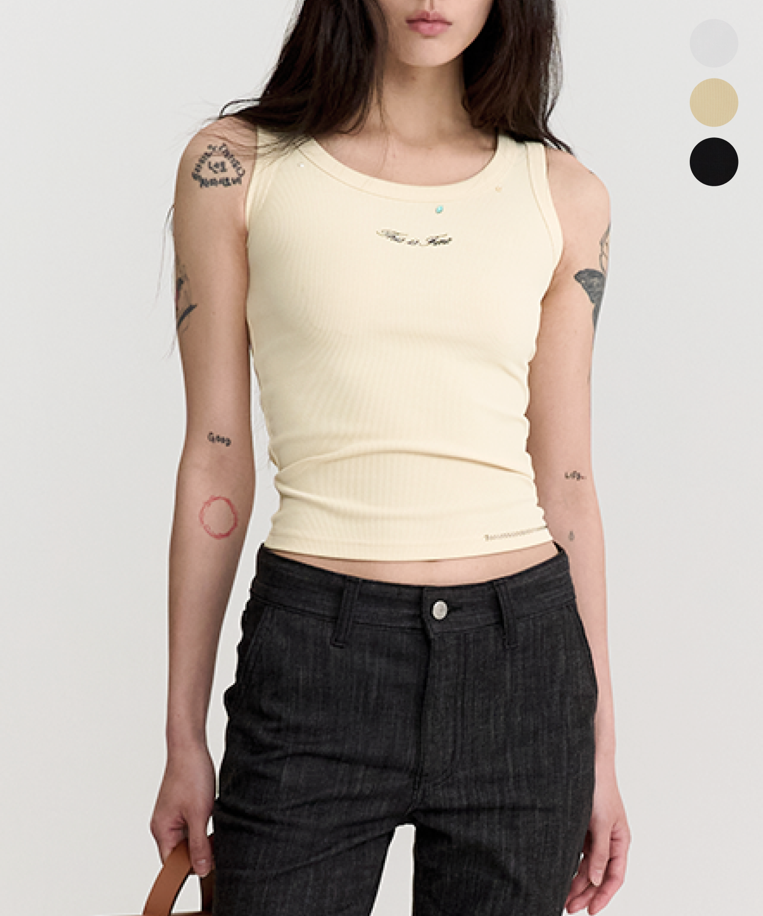 Ribbed Sleeveless Top