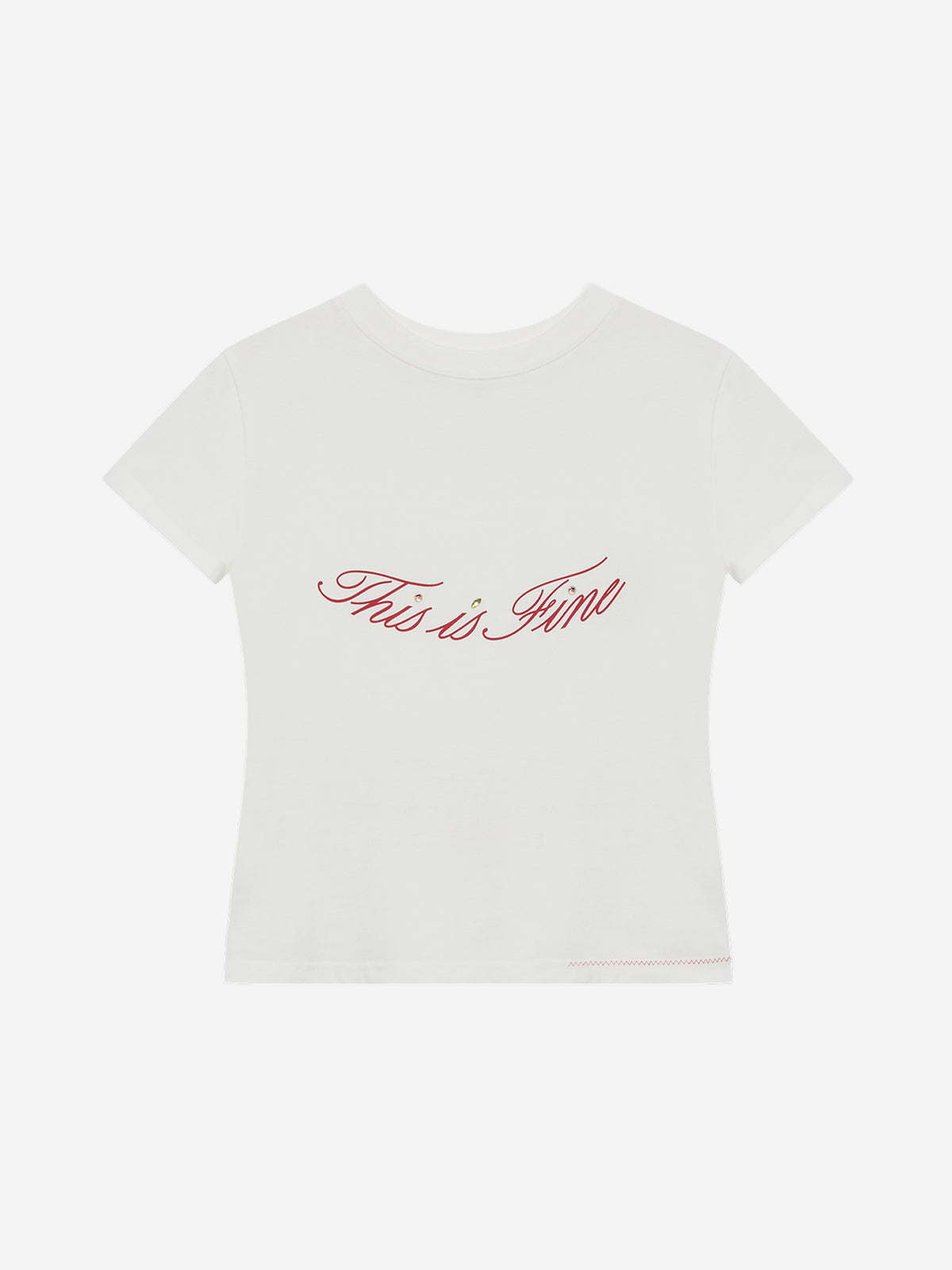 Cropped Signature Tee