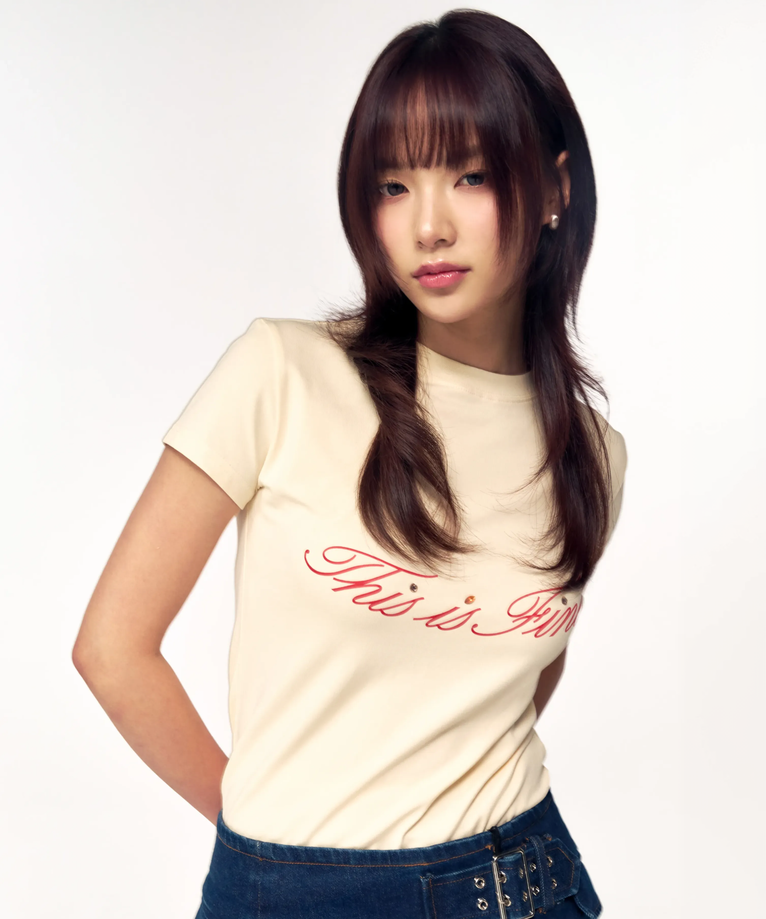 クロップド シグネチャーTシャツ