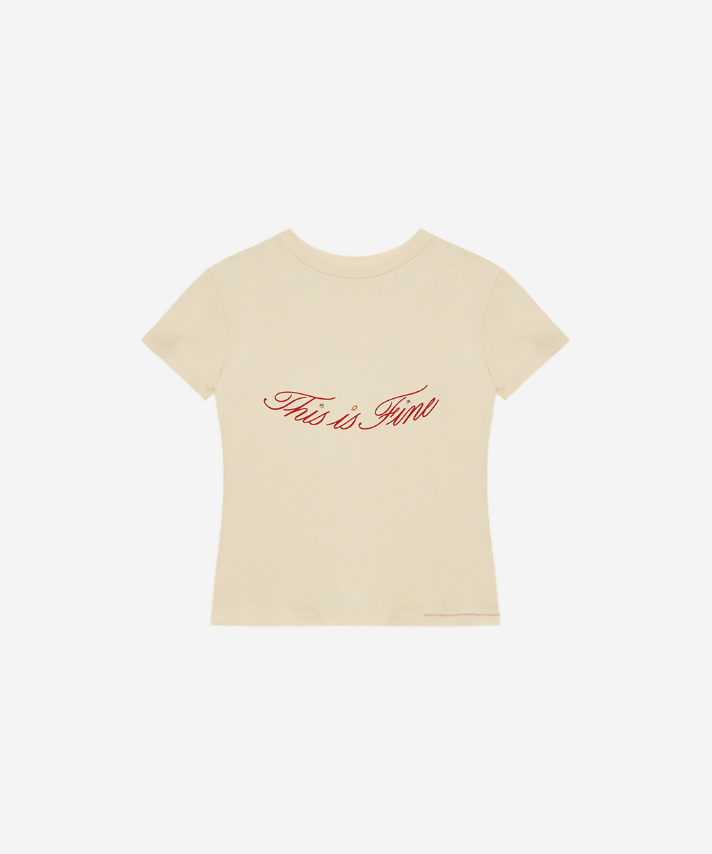 クロップド シグネチャーTシャツ