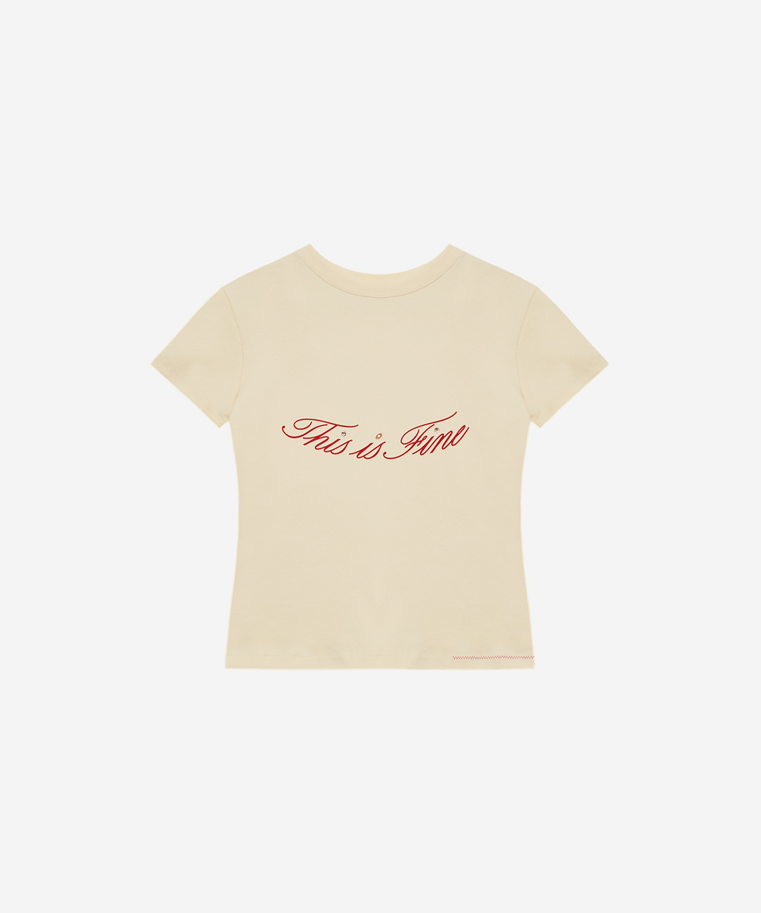 クロップド シグネチャーTシャツ