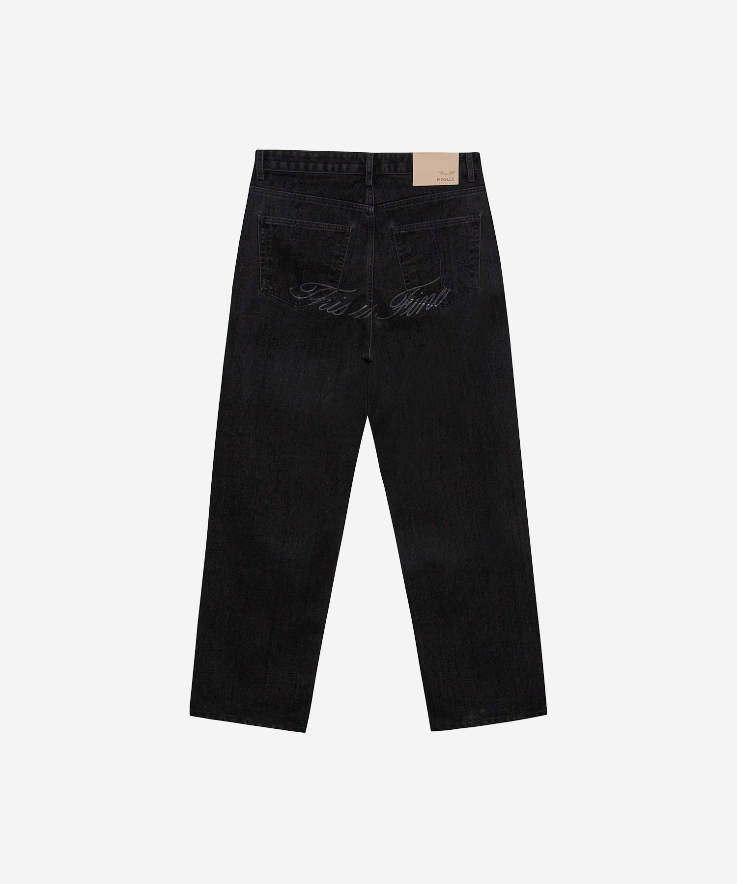 Relaxed Signature Jean Suede Black