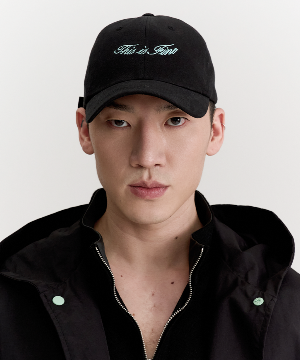 시그니처 볼 캡 블랙