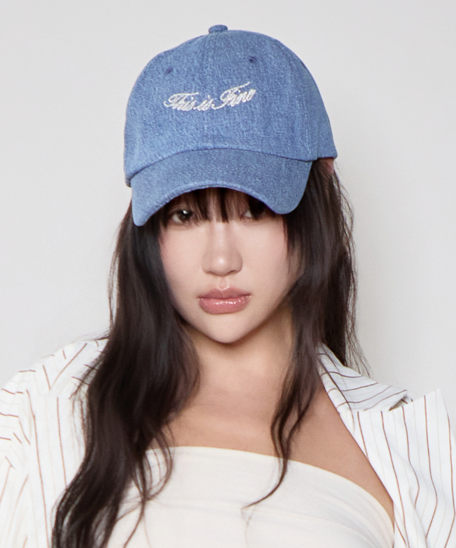 시그니처 볼 캡 블루