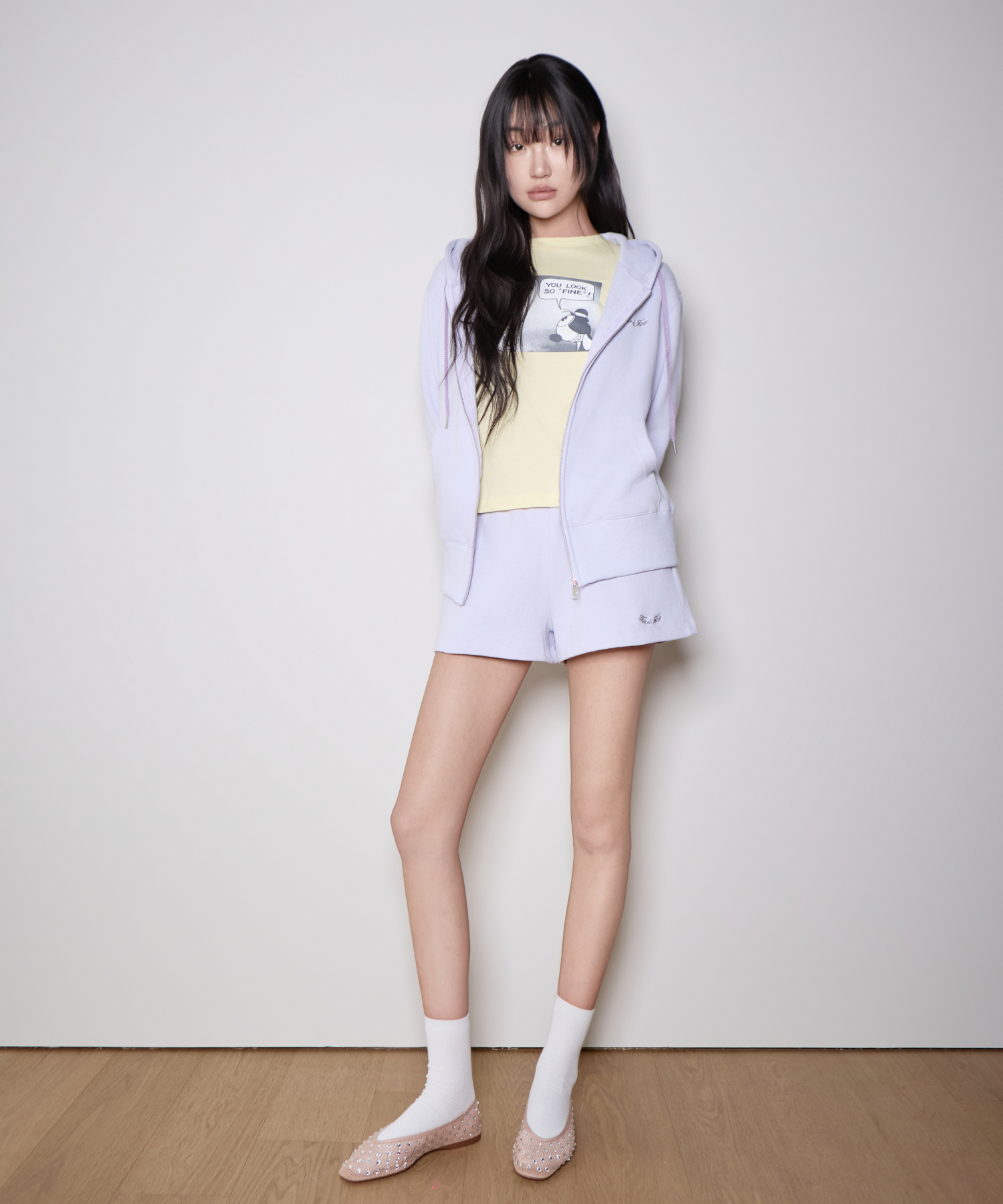 스탠다드 스웻쇼츠 라벤더