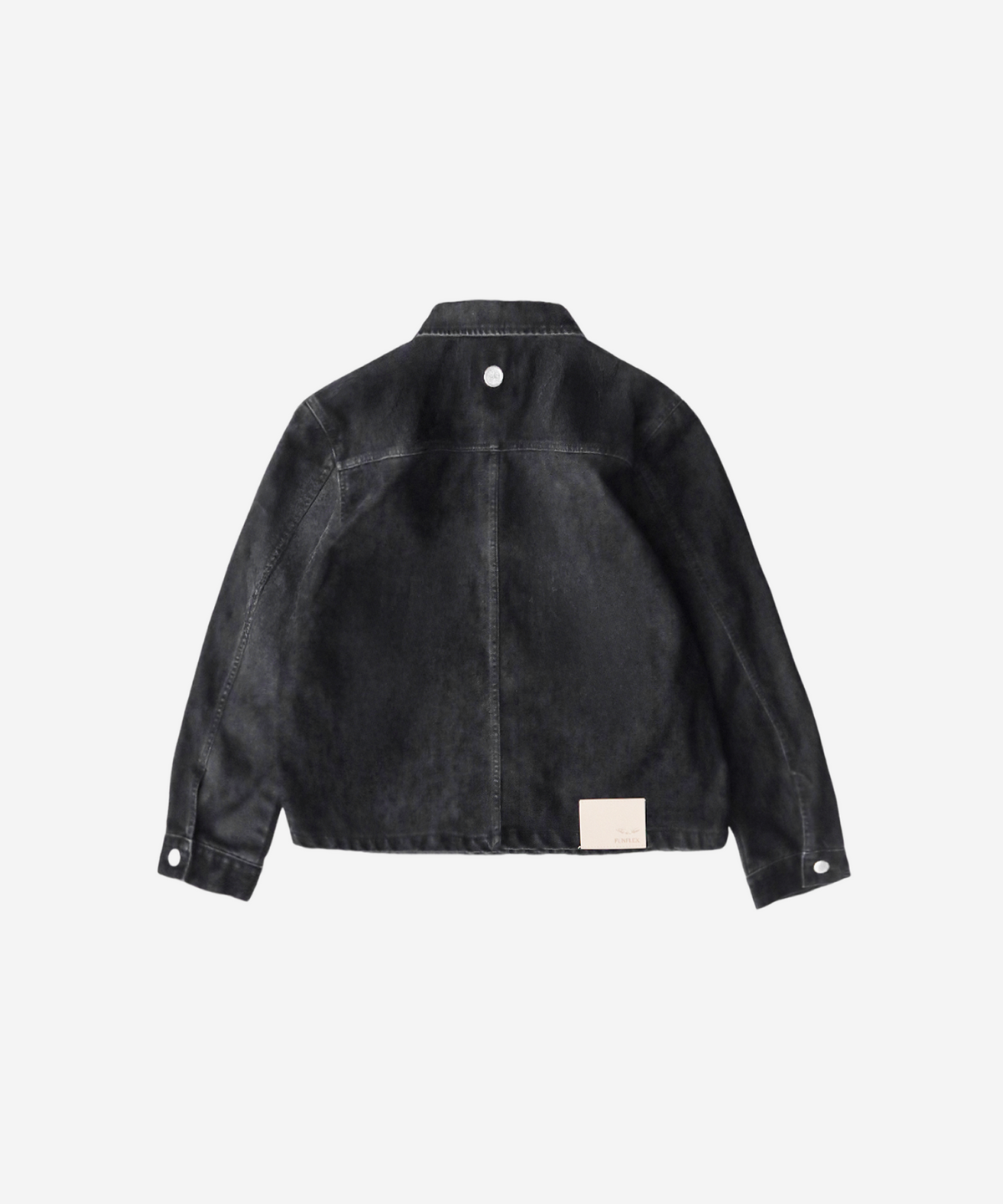 THIS IS FINE This Is Fine trucker jacket, suede black — Suede trucker jacket Seoul Made Fine Casual (3)