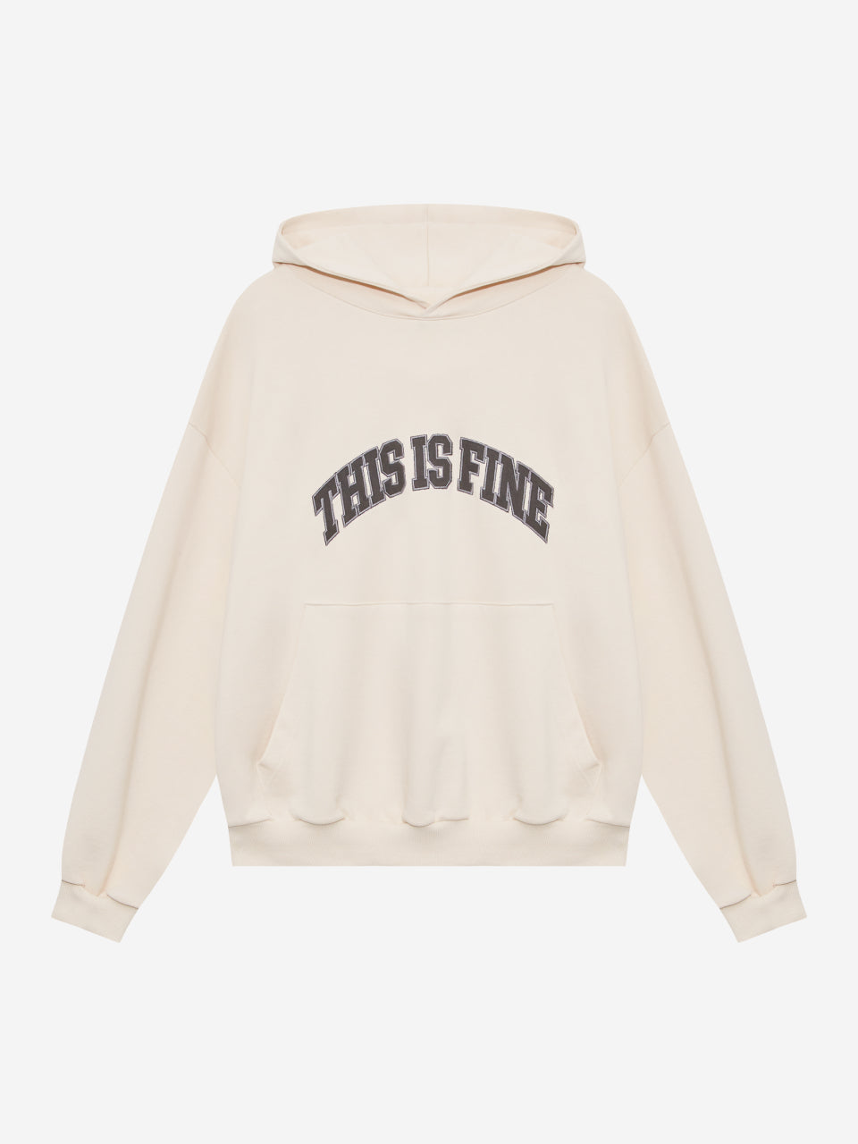 THIS IS FINE Applique Hoodie
