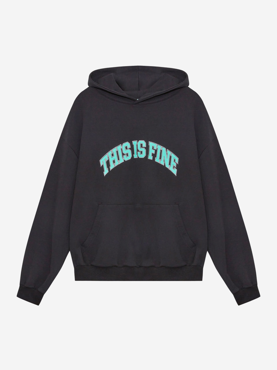 THIS IS FINE Applique Hoodie